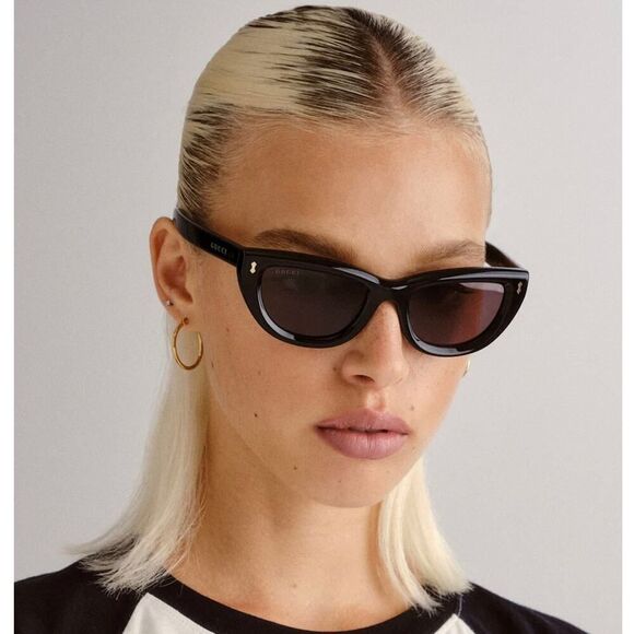 NEW Gucci Sunglasses GG1521S 001 Black Grey Women Authentic main image 12